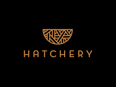 Hatchery branding hatch incubation logo minimal modern nest simple weave