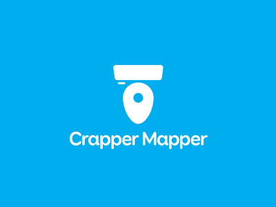Crapper Mapper app branding fun heisler identity logo sean simple toilet