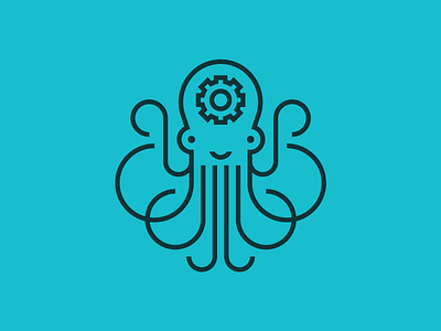 Octopus animal branding cog consulting heisler identity logo modern octopus sean simple smart