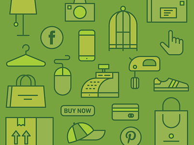 Zendesk e-book Cover green heisler icon illustraton retail shopping zendesk