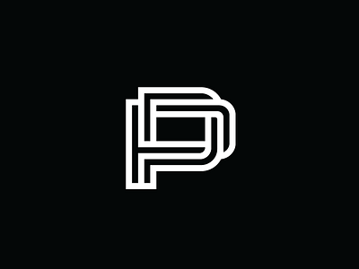 PP Monogram film heisler identity logo minimal monogram p producer simple