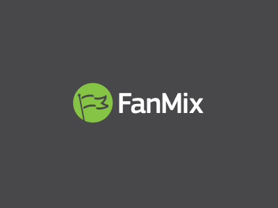 FanMix fan flag identity logo logotype minimal mix simple