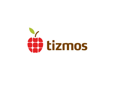 Tizmos apple education identity leaf logo logotype minimal teacher web