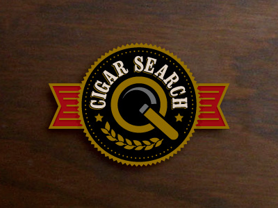 Cigar Search cigar fun logo logotype minimal simple smoke