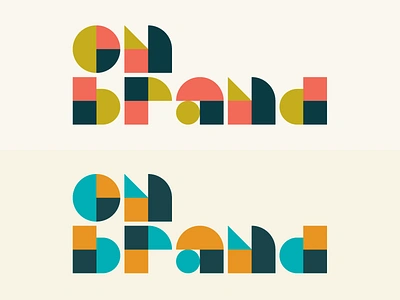 On Brand Conference 2018 branding conference geometric heisler identity logo minimal modern omaha