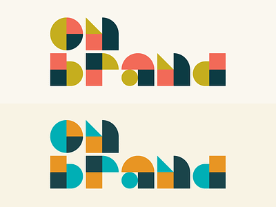 On Brand Conference 2018 branding conference geometric heisler identity logo minimal modern omaha