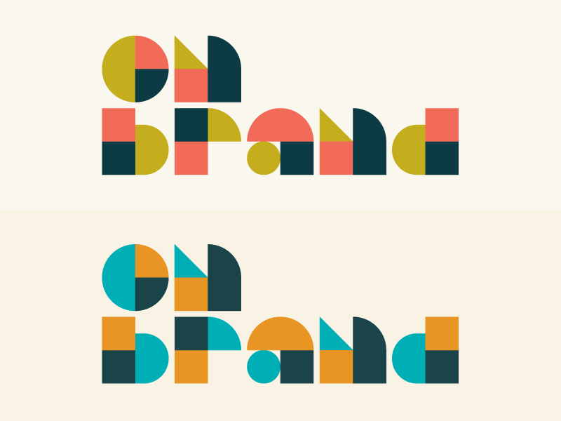 On Brand Conference 2018 omaha geometric conference heisler minimal modern branding identity logo