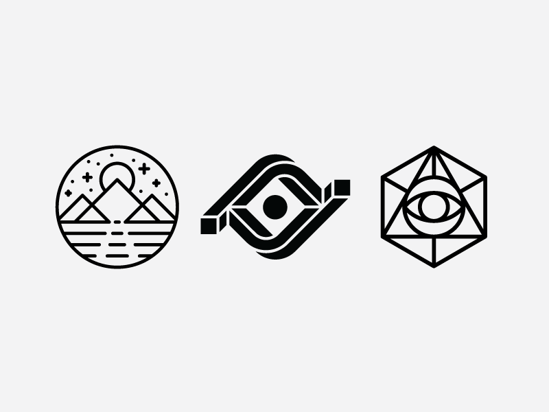 Sage/Visionary/Insight Symbol Explorations symbology monoline eye advertising commercial video simple minimal modern heisler identity logo