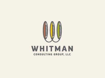 Whitman Consulting Group LLC american cherokee consulting feather financial identity indian logo logotype minimal modern native taxes