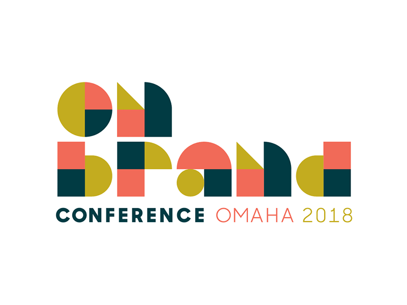 ON Brand Conference Logo and Animation animation conference geometric heisler identity logo omaha simple