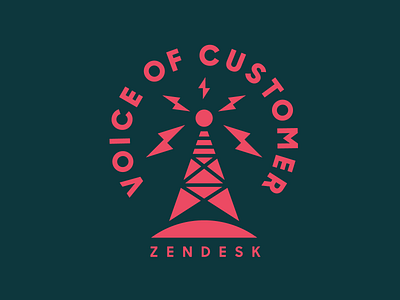 Zendesk Voice of Customer customer heisler identity logo minimal modern radio simple tower voice zendesk