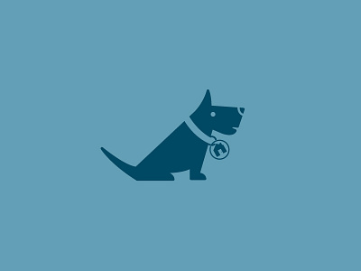 Blue Dog Properties 2 animal dog house identity logo properties real estate symbol