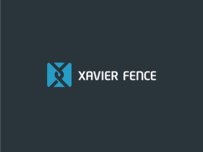 Xavier Fence fence identity logo logotype minimal modern simple x xavier