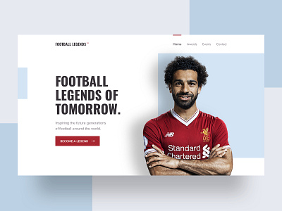 Football Legends exploration design football soccer ui ux web design