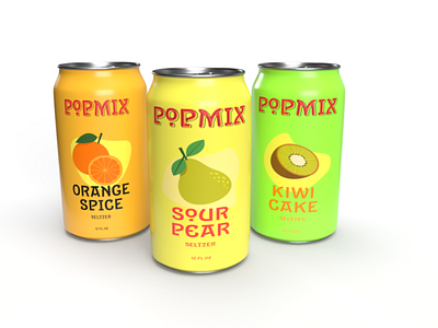 Label Design 3d 3d rendering branding design graphic design illustration logo mock up pop art soda can typography vector