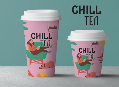 Chill Tea 3d 3d rendering branding design graphic design illustration logo vector