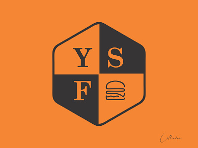 YSF BURGERS LOGO animation branding business logo creative logo fast food logo food logo graphic design illustrator logo logo design minimalistic logo ui