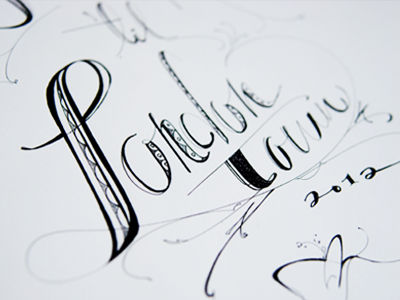 Sketch | London town freehand ink lettering