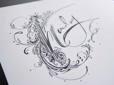 Sketch | Monday lettering type