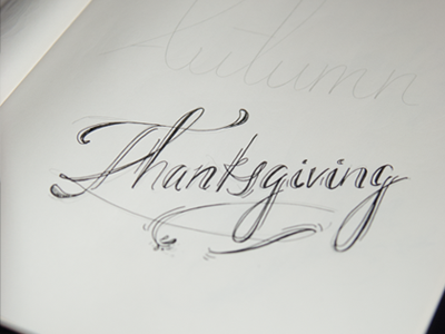 Sketch | Thanksgiving flow ink