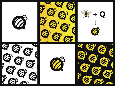 Q Bee Logo Design branding design graphic design logo ui ux vector