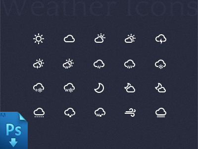 Weather Icon PSD download icon line onlyoly psd weather