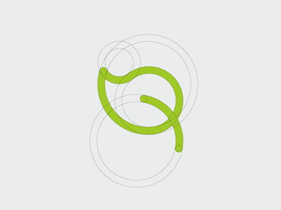 Vitality Green icon line logo onlyoly simple