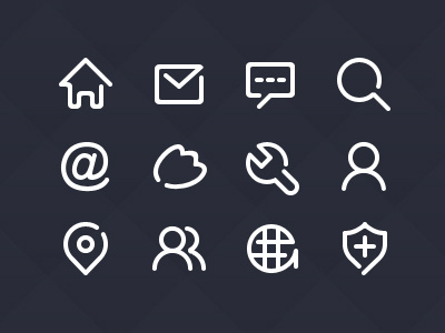 Simple Part 2 icon line onlyoly simple ui