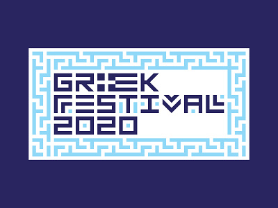 Greek Festival Badge Option 1