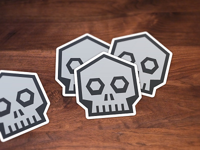 Skull Stickers bone death eye geometric goth head skeleton skull socket sticker