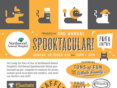 Spooktacular Flyer flyer halloween minimal october overprint pet poster retro spook spooktacular vet vintage