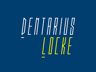 Dentarius Locke Custom Type