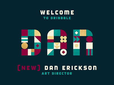 Welcome Dan Erickson! abstract art director color dan draft erickson foil gold lettering texture the variable variable