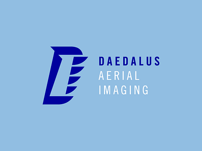 Daedalus Logo Concept 2 aerial camera d daedalus drone fly image imaging letter plane video wing