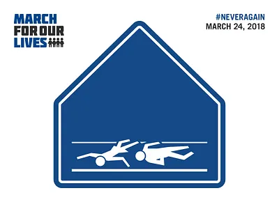 March For Our Lives — Crosswalk class gun kill march march for our lives politics poster protest school sign violence walkout