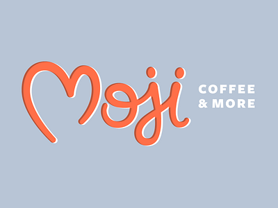 Moji Coffee Concept — Heart brand branding coffee community custom script happy joy logo moji non profit script winston salem