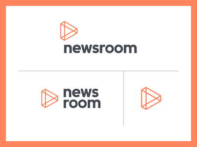 Newsroom Identity Concept advertising agency brand content identity logo news newsroom production room social studio the variable video
