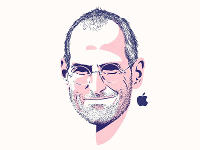 Steve Jobs apple ceo dan draper drawing head illustration jobs leader mac portrait procreate sketch steve steve jobs tech technology