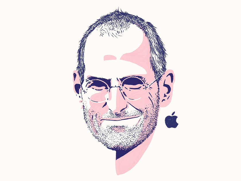 Steve Jobs by Dan Draper on Dribbble