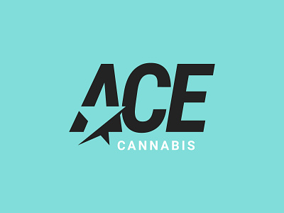 ACE, Concept 1 brand business cannabis cbd design dose drug farm freelance grow hemp identity logo marijuana medical medicine plant pot smoke wordmark