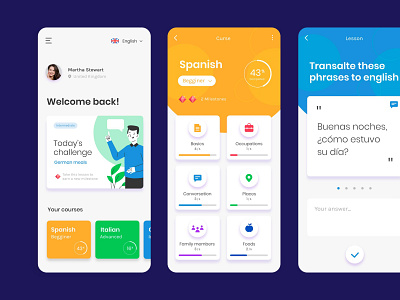 Language Kingdom app branding design graphic design ui ux