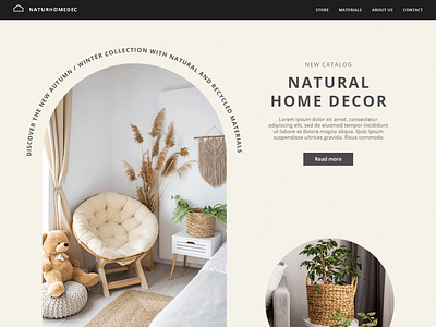 Natural Home Decor app branding design graphic design logo ui ux