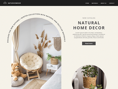 Natural Home Decor app branding design graphic design logo ui ux