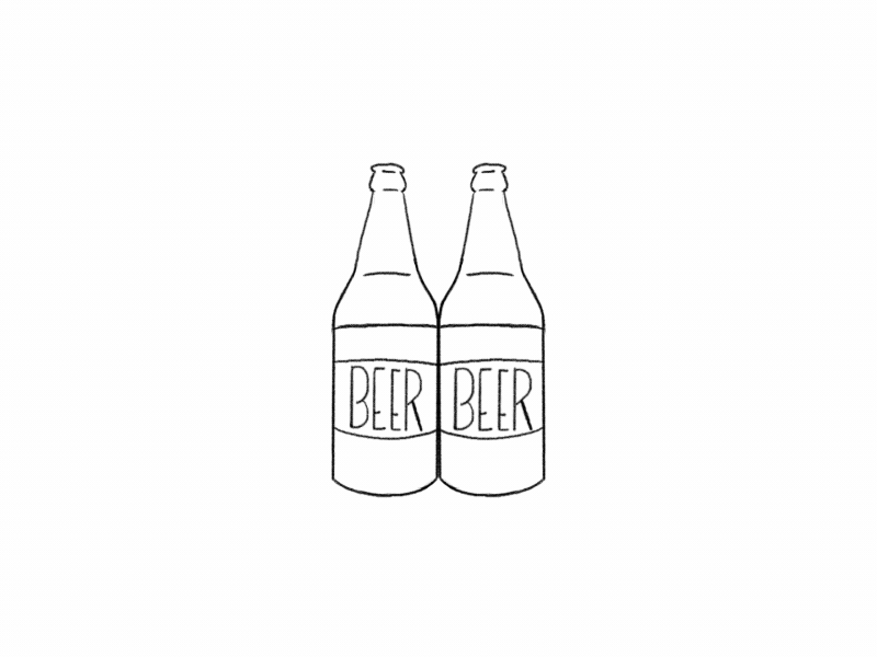 Anitober Day 18: Bottle 2d animación animation anitober anitober 2018 art arte beer black and white bottle cel animation character frame by frame illustration inktober inktober 2018 motion graphics toast tvpaint