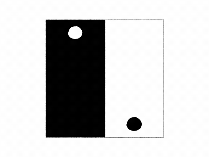 Anitober Day 29: Double 2d animación animation anitober anitober 2018 art arte black and white cel animation double frame by frame illustration inktober inktober 2018 motion graphics tvpaint ying yang
