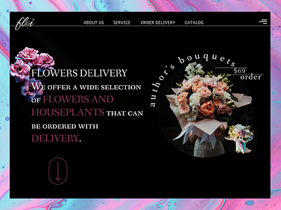 store design flower delivery design figma logo ui ux