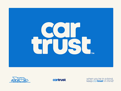 CarTrust™ Mobile Mechanic automotive branding car identity design tagline wordmark