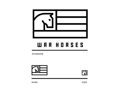 War Horses For Veterans - 2.1 american custom type horse icon logo patriotic simple veterans