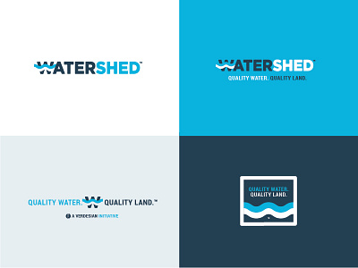 Watershed agriculture brand corporate social responsibility icon lockup logo logotype water