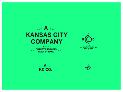A Kansas City Company branding kansas city lockup logo simple